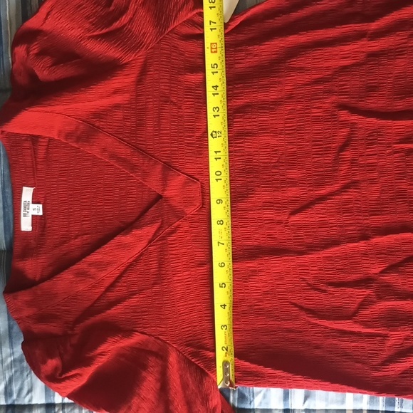 Steve Madden Ruston Long Sleeve Shift Red Minidress Size Small (2-4) NWT - Picture 12 of 13